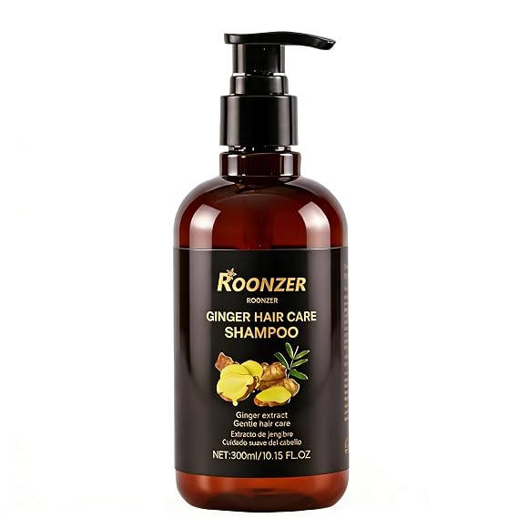 ginger shampoo Blend of Ginger Root Oil & Premium Hair Care Components- Hair Regrowth Shampoo, Hair Growth, Anti-Hair Loss Hair Shampoo for Women & Men 300ml