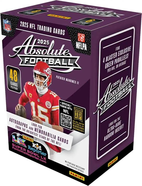 202526 Panini Absolute Football Blaster Box Retail Exclusive Parallels & Inserts NFL Trading Cards Sealed Retail Box