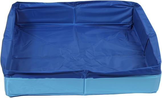 Portable Dog Kiddie Pool 20", Foldable Hard Swimming Pool, Small Paddling Pool Anti-Slip Pet Bathtub, Pets Bath Tub for Small Ducks, Dogs and Cats Indoor Outdoor Backyards Use