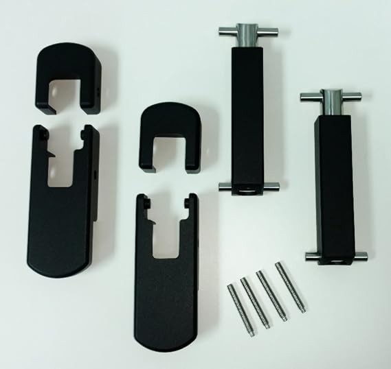 HPC Hummer H2 Smooth Black Powder Coated Billet Hood Latches and Springs
