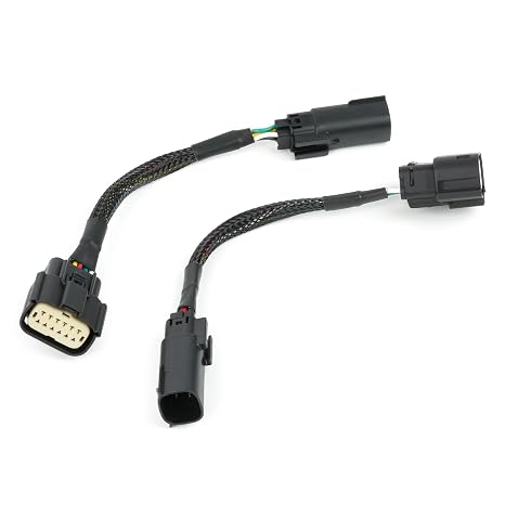 Halogen to LED 5th Gen Taillight Adapter Conversion Wiring Harness Kit Left Right for Ram 2500 3500 2019-2024 Heavy Duty Truck Driver Passenger Side(Not Fits Aftermarket)