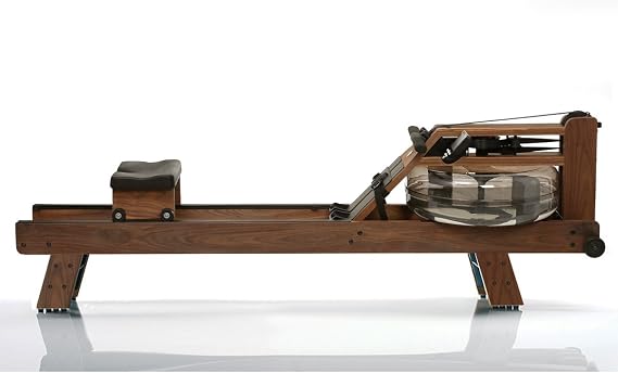 WaterRower Walnut Rowing Machine with S4 BLE Monitor | USA Made Water Rower | Original Handcrafted Erg Machine for Home Use & Gym | Best