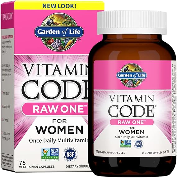 Garden of Life Vitamin Code RAW ONE for Women Once Daily Multivitamin, 75ct