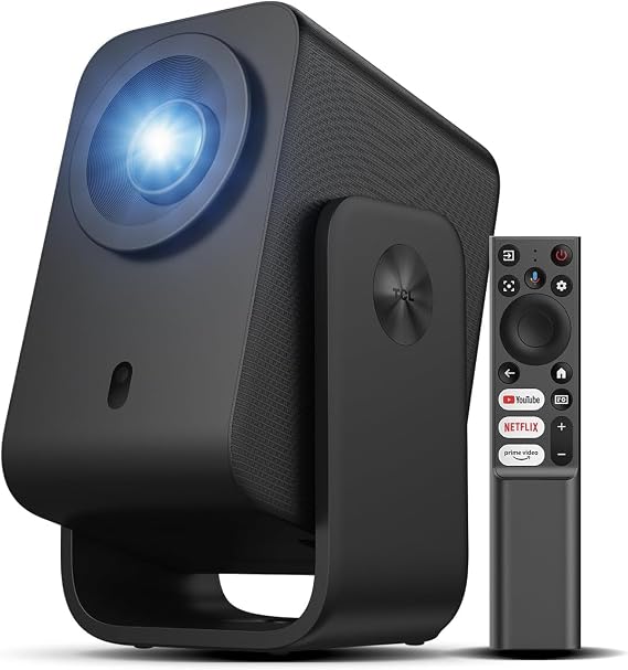 TCL C1 Smart Google TV Projector, WiFi and Bluetooth, 285 Rotating Gimbal