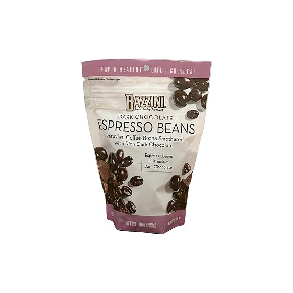 Bazzini Dark Chocolate Espresso Beans-10oz Bag-
