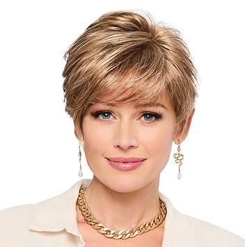 GABOR Let's Lambada Short Wavy Boycut Wig by Hairuwear, 2023 Spring Luxury Collection, Average Cap, GL14-22 Sandy Blonde