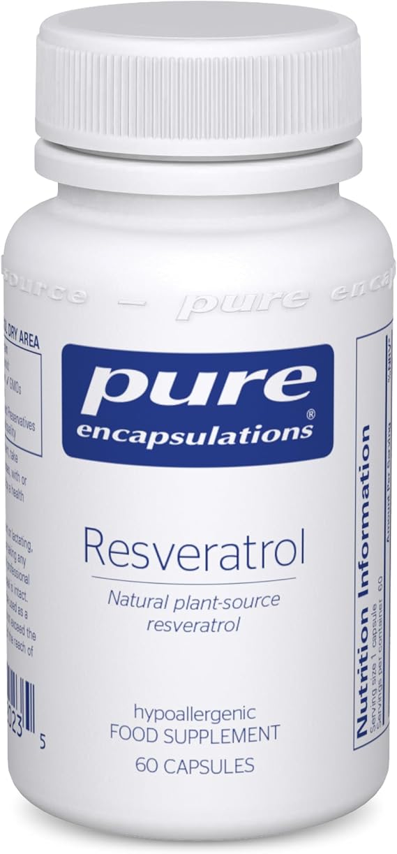 Pure Encapsulations Resveratrol 40mg, 60 Vegetarian Capsules