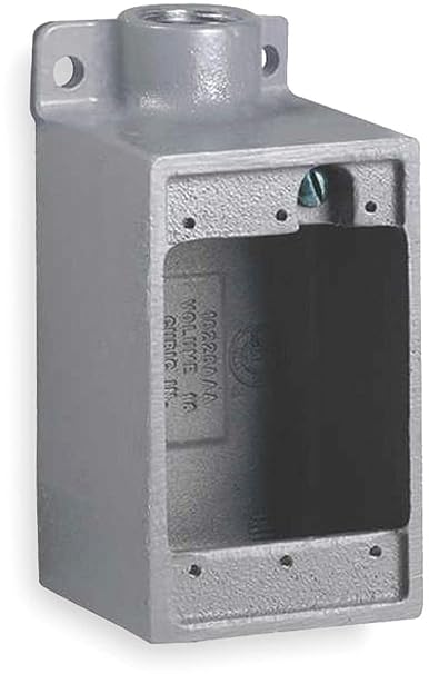 FD-2M FD Type Cast Device Box, 3/4" Hub, Deep, Dead-End, Duraloy Iron