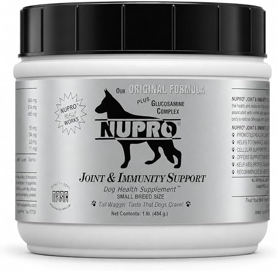 NUPRO Joint and Immunity Support, 1 Pound, Small Breed | Supports joint health, Promotes flexibility, Supports immunity, Helps active and senior dogs, No wheat, corn or fillers