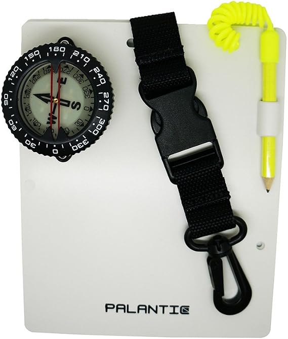 Scuba Choice Underwater Dive Slate Durable Writing Surface for Scuba Diving Communication, Includes Pencil & Clip/Strap