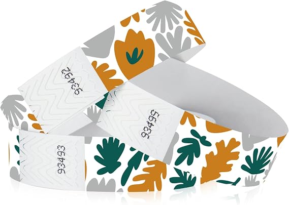 500 WristCo Plant Tyvek Wristbands for Events - Tamper-Proof