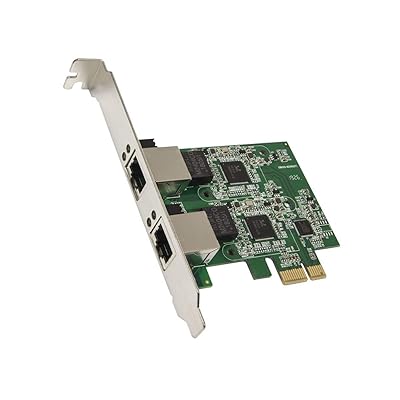 Syba Dual 2.5 Gigabit Ethernet PCI-E Network Expansion Card RJ45 LAN Adapter Low Profile Bracket SD-PEX24066