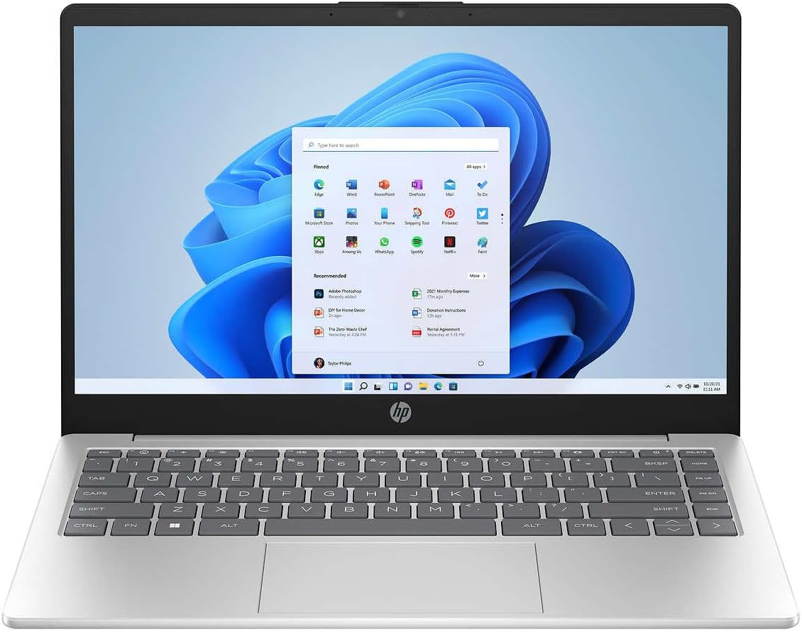 HP 14 Laptop - 13th Gen Intel Core i3-1315U - 1080p 8GB DDR4-3200 RAM 512GB PCIe® NVMe™ M.2 Solid State Drive 14-ep0033cl