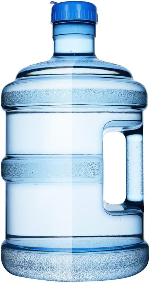 DLT PC Water Bottle with 55mm Diameter Big-Mouth Reusable, Thicken 2mm Drinking Water Bottle Easy Grip Carry Handle (Size : 2 GAL)