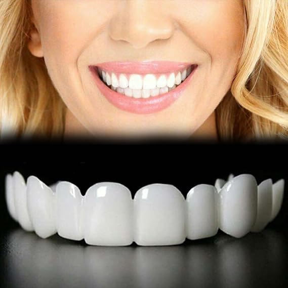 Temporary Adjustable Smile Support - 2 Pairs, Comfortable & Secure, Top & Bottom Included (1)