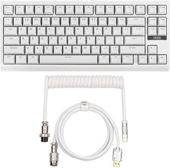 EPOMAKER G84 80% RGB Gaming Mechanical Keyboard+Puff Aviator Coiled USB Cable