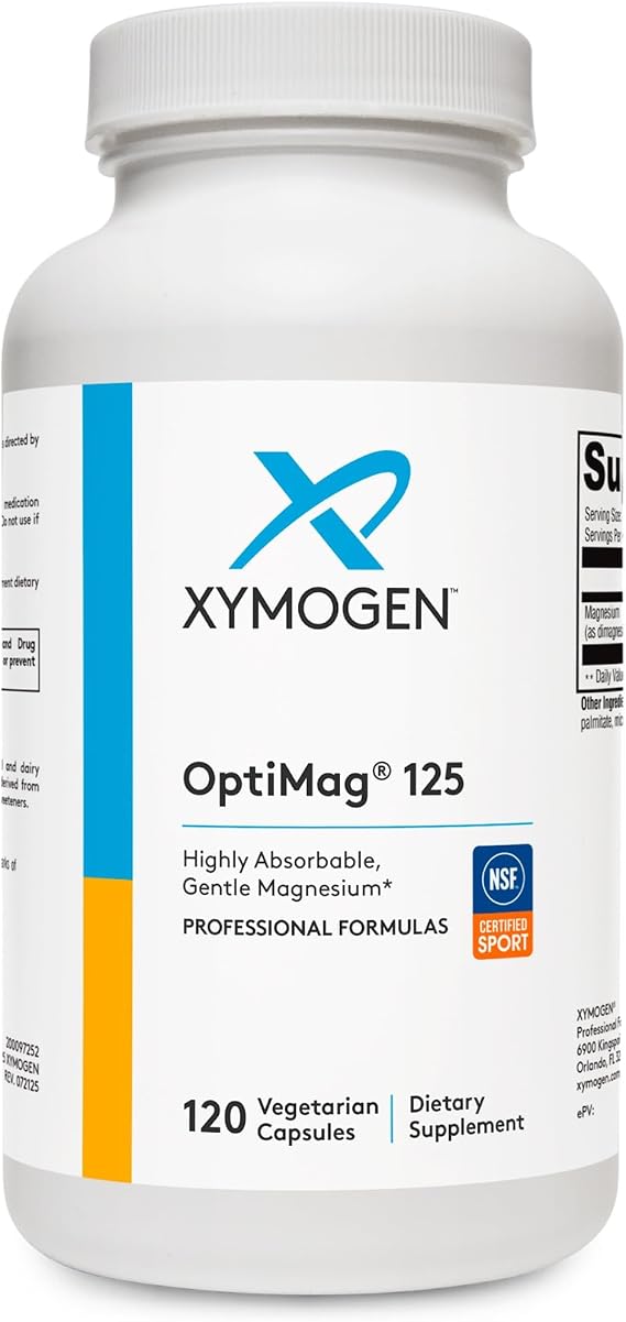 XYMOGEN OptiMag 125, 120 Capsules