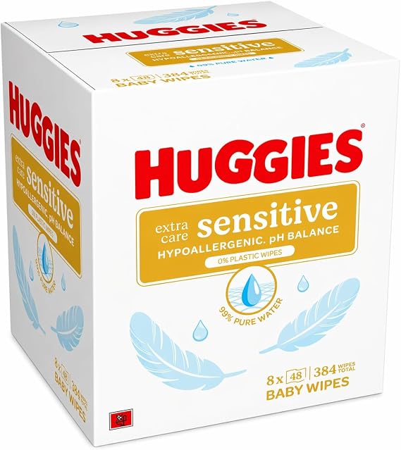 Huggies Extra Care 8 x 48 Wipes
