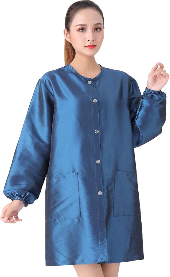 Professional Salon Smock Stylist Jacket Waterproof Hairdresser Cape Barber Jacket Pet Grooming Workwear