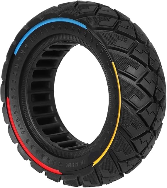 9" 9x3.0-5.5 All Terrain Solid Tire Compatible with Kukirin G2 Pro 2024 New Version Electric Scooter Puncture Resistant Honeycomb Shock Tubeless Tire 1pc Solid Tire