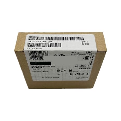 1pcs ET200SP Analog Output Module, 6ES7135-6FB00-0BA1, 6ES7135-6GB00-0BA1, 6ES7135-6HB00-0CA1, 6ES7135-6HB00-0DA1(6ES7135-6GB00-0BA1)