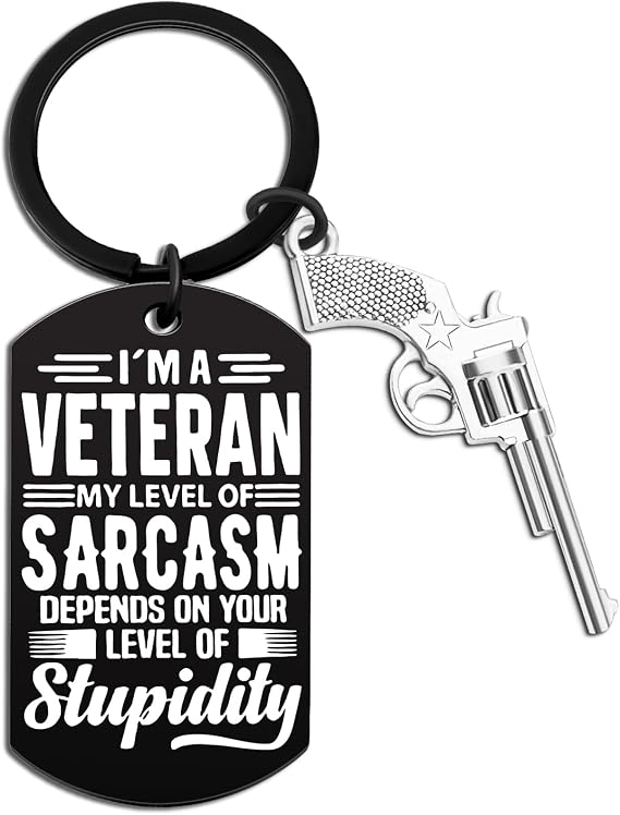 Vietnam Veteran Gifts for Men Veterans Day Decorations Vietnam Keychain | Army Gifts for Men Air Force Marine Navy Marine Corps Funny Keychain Retirement Gift Keyring for Veterans Day Gift