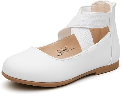 BlueKnot Girl Mary Jane Ballet Flat Dress Shoe for Toddler Little Kid
