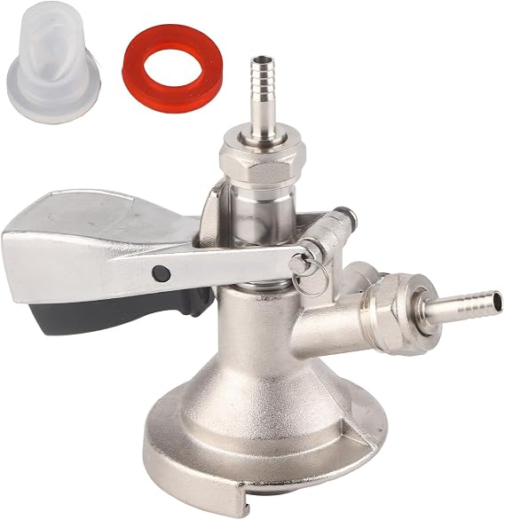A Type Keg Coupler For Beer Stainless Steel Beer Keg Dispenser Connector Dispensing Equipment Accessory G5/8 A Type Beer Coupler