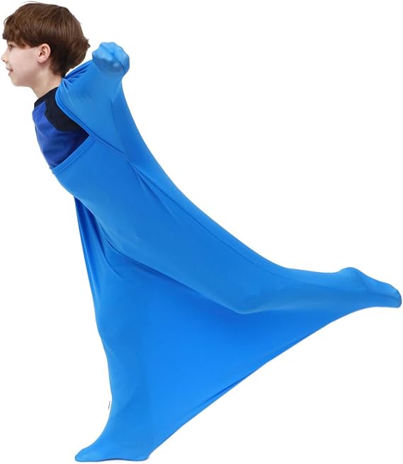 SANHO Premium Sensory Sock Budy Sock, Small,Perfect for Children with Sensory Processing Disorder, Updated Version (Blue)