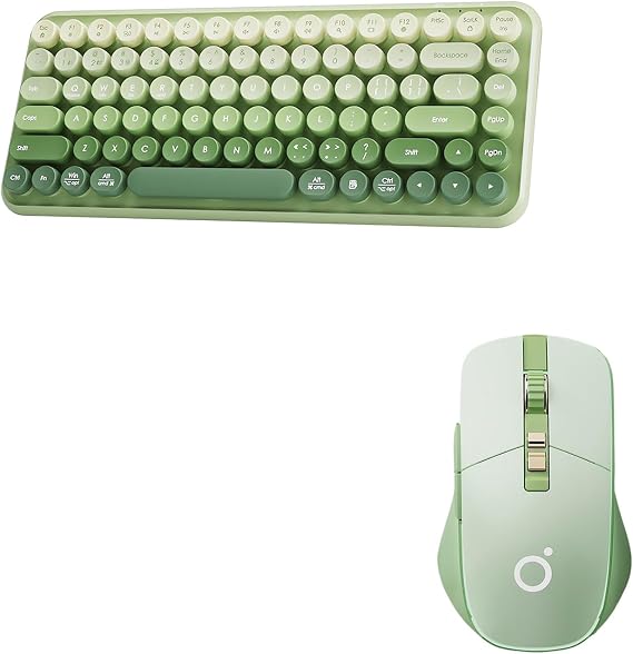 Tri-Mode Typewriter Style Keyboard with Tri-Mode Gaming Mouse