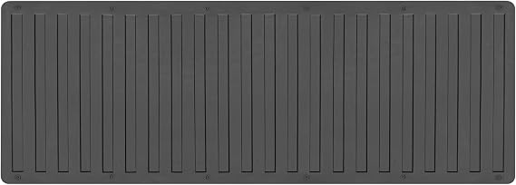 BDK-MT-600A Heavy-Duty Utility Truck Bed Tailgate Mat, 60" x 19.5" Extra Thick Rubber Cargo Liner for Pickup Trucks with Universal Trim-to-Fit Design - Black