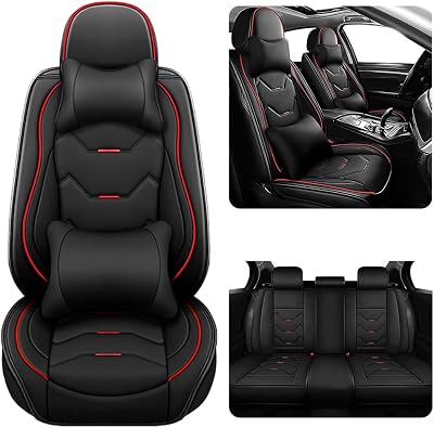 Car Seat Covers for Toyota avensis t25 t27 Camry Hilux RAV 4,Leather Automotive Cushion Covers Front Back Full Surround Protectors Cushion Comfortable Interior Accessories,Luxurious -B