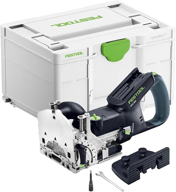 Festool 578121 DFC 500 E-Basic Cordless DOMINO Joiner | Precision Loose Tenon Joining System with Pendulum Cutting Motion, Ergonomic D-Handle & Cordless Freedom