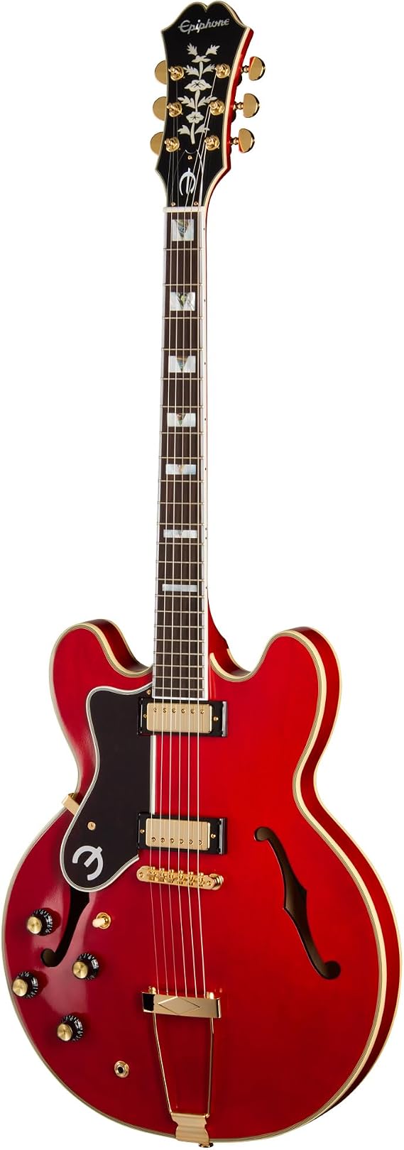Epiphone Masterbilt Gem Archer Sheraton, Cherry Lefty with Case
