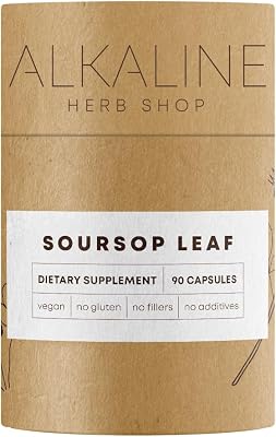 Alkaline Herb Shop Soursop Leaf Supplement 90 Capsules
