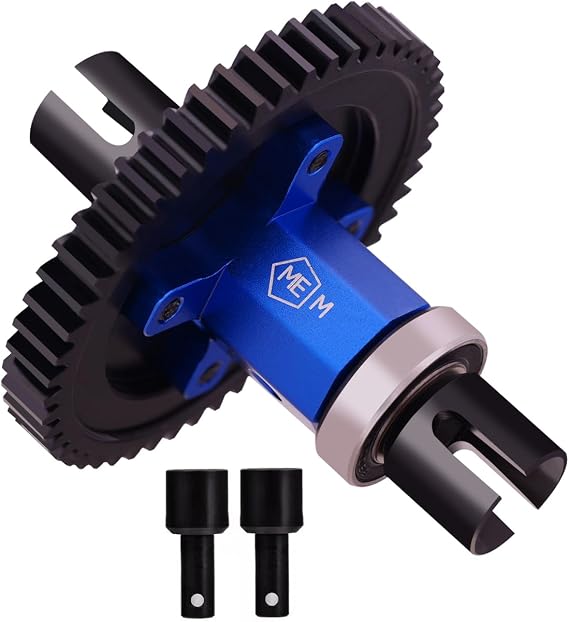 Steel 52t Center Differential Diff Locker Spool & Outdrive Cup for 1/8 Sledge 4WD 95076-4 RC Monster Truck Upgrades Part Blue