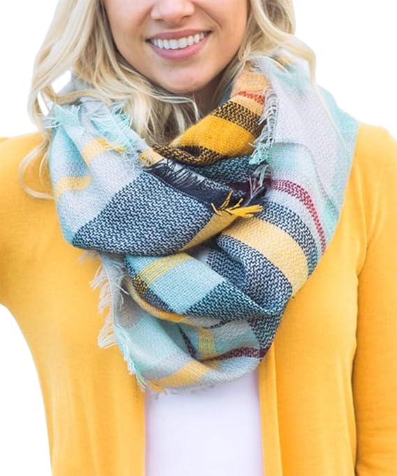 Plaid Lovers Collection Womens Infinity Scarf