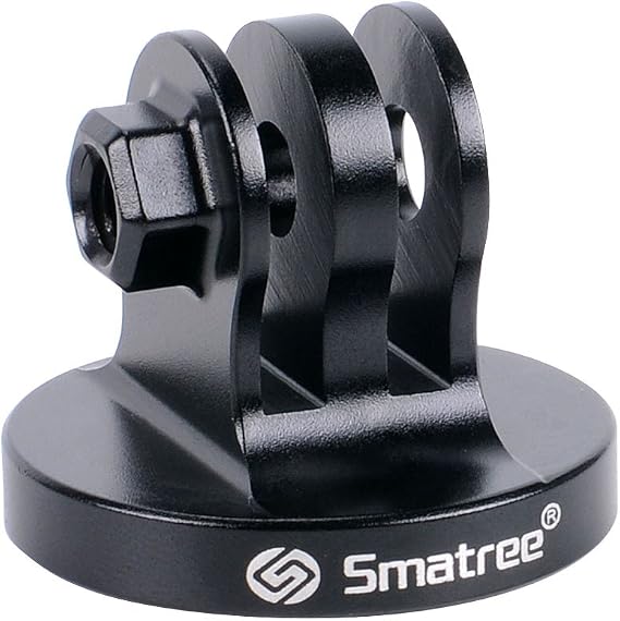Smatree Aluminum Tripod Mount Adapter Compatible for Insta360 X5, Gopro Hero 13,12, 11, 10, 9, 8, 7, 6, 5, 4, 3+, 3, 2, 1 HD, Compatible with DJI OSMO Action 5 Pro/4/3 Camera