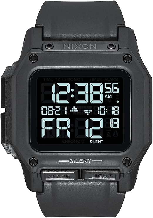 NIXON Regulus, All Black, One Size,
