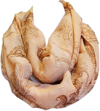 patterned Infinity Loop Scarf Cowl