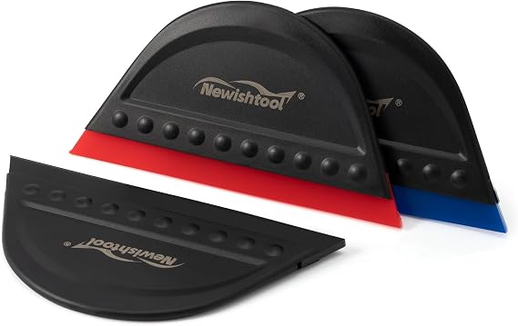 NEWISHTOOL Window Tint Squeegee Black Small Scraper for Vinyl PPF Tools