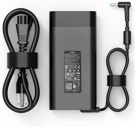 150W AC Charger Fit for HP Zbook 15 16 17 15u 15v G3 G4 G5 G6 G7 G8 G9 | ZBook Studio Firefly 15 G4 G5 G7 G8 G9 G10 G11 Victus 15 OMEN by 15 17 Pavilion Gaming 15 17 Laptop