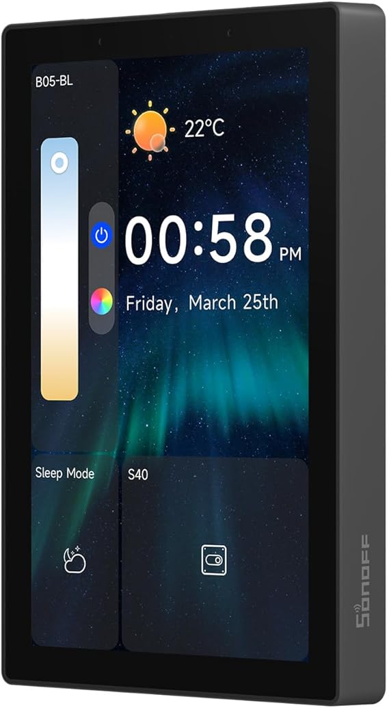 SONOFF NSPanel Pro 120 Smart Control Panel | 4.7-inch Screen, Zigbee Gateway, Smart Thermostat, Security Scenes, Works with Alexa, Google, Apple, Home Assistant.