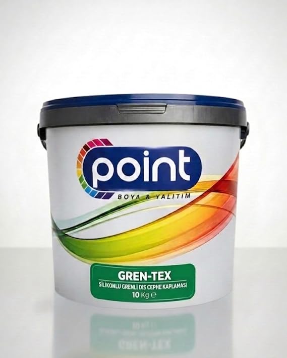 GREN-TEX - Silikonlu Grenli Dış Cephe Kaplaması (Beyaz, 10 Kg)