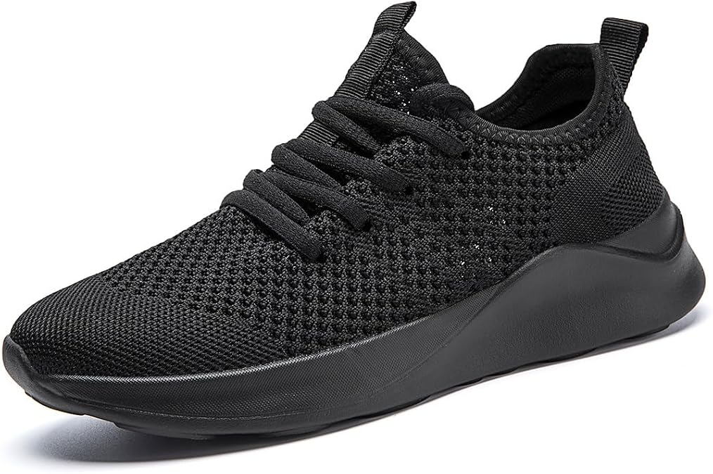WYGRQBN Mens Running Walking Shoes Non Slip Cushioned Mesh