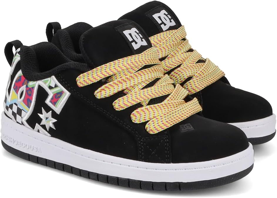 DC SHOES Youth Court Graffik Sneaker (Little Kid/Big Kid) Black/Multi