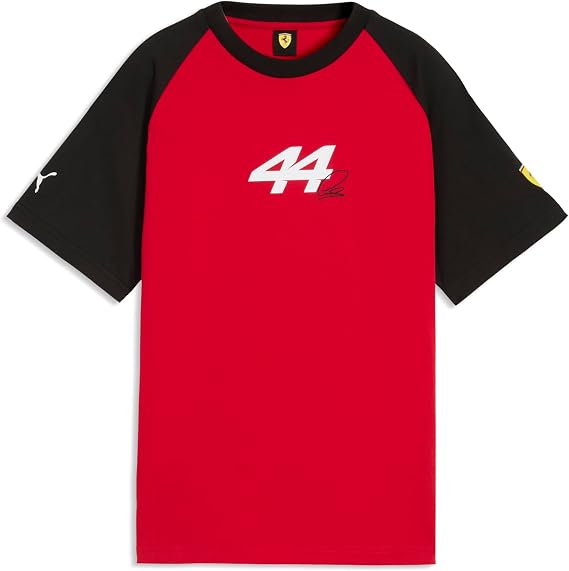 PUMA Scuderia Ferrari F1 Kids Lewis Hamilton Graphic T-Shirt - Red