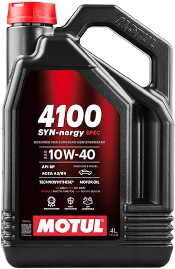 Motul 4100 Syn-nergy SPEC 10w-40 4l 100% Synthetic 6100