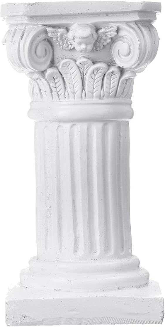 Mini Roman Pillar Greek Columns Resin Roman Column Classic Greek Statues Office Desktop Decor Architectural Sculpture Wedding Table Decoration Home Garden Ornament