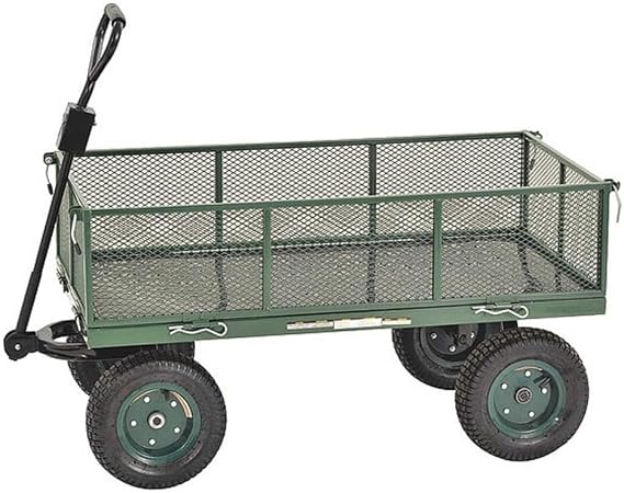 Sandusky Lee CW4824 Muscle Carts Steel Utility Garden Wagon, 1000 lb. Load Capacity, 21-3/4" Height x 48" Length x 24" Width